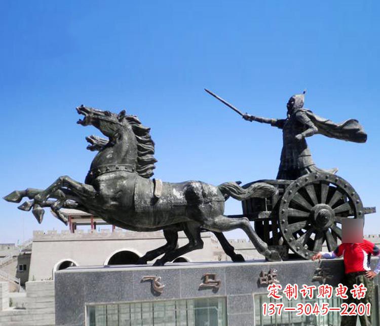 盐城铜雕飞马战车