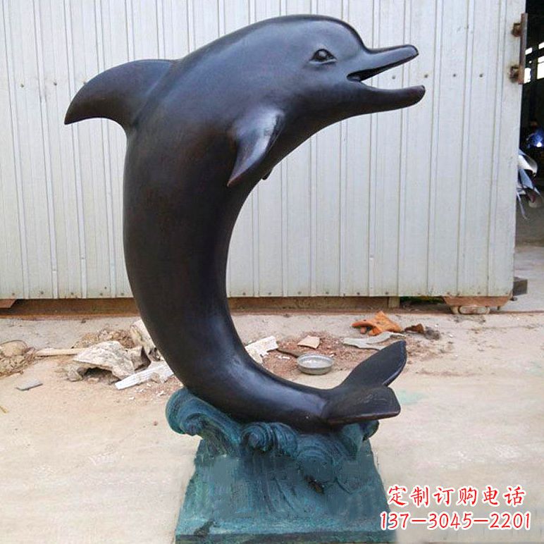 盐城铜雕海豚雕塑