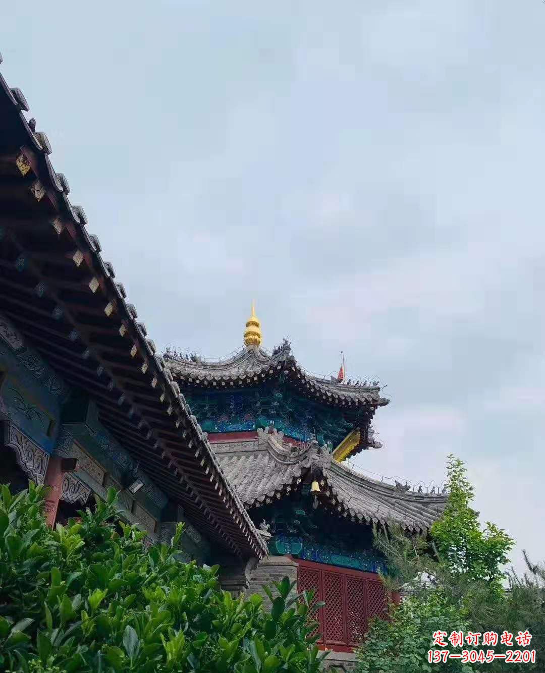 盐城铜雕葫芦塔顶寺庙摆件 