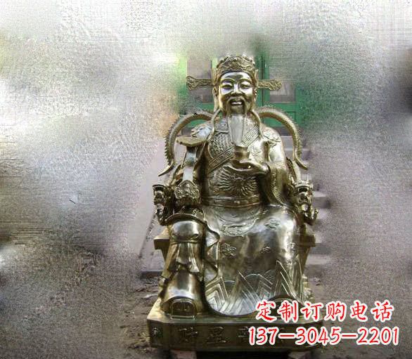 盐城铜雕文财神