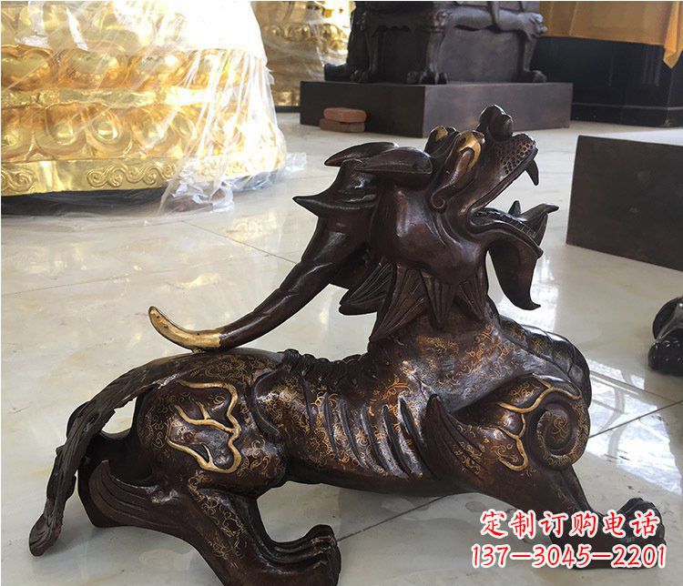 盐城铜雕招财辟邪貔貅雕塑摆件