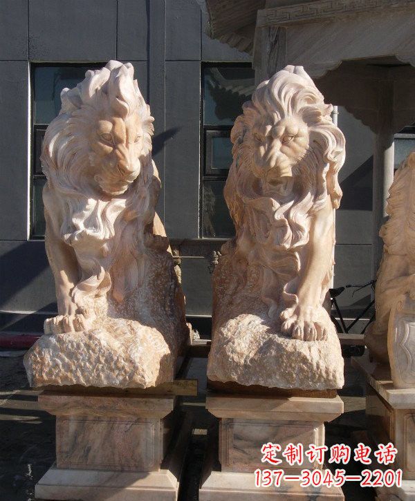 盐城晚霞红欧式狮子石雕
