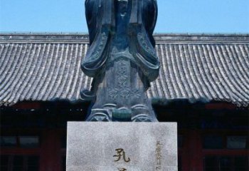 盐城传承古代文化——青铜孔子雕塑