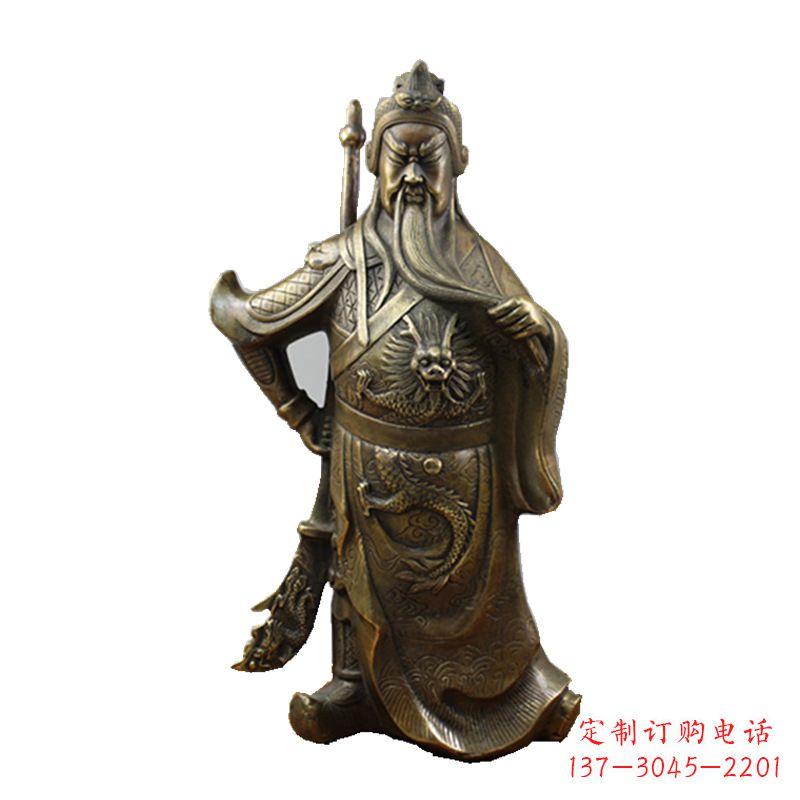 盐城武财神关公风水铜雕