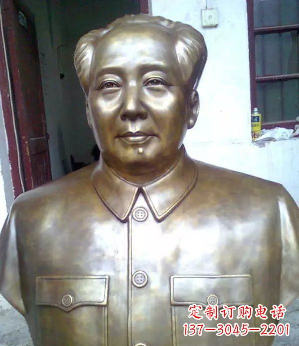 盐城校园毛主席胸像伟人铜雕