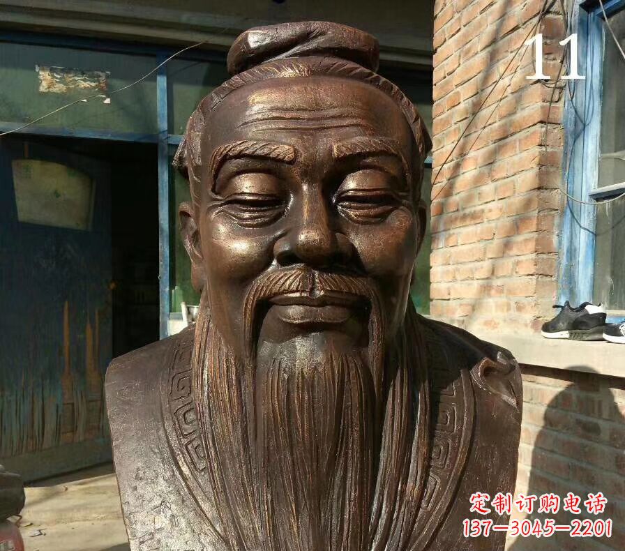 盐城校园名人铜雕 人物雕塑