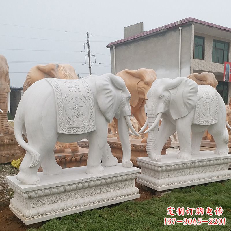 盐城学校石雕大象