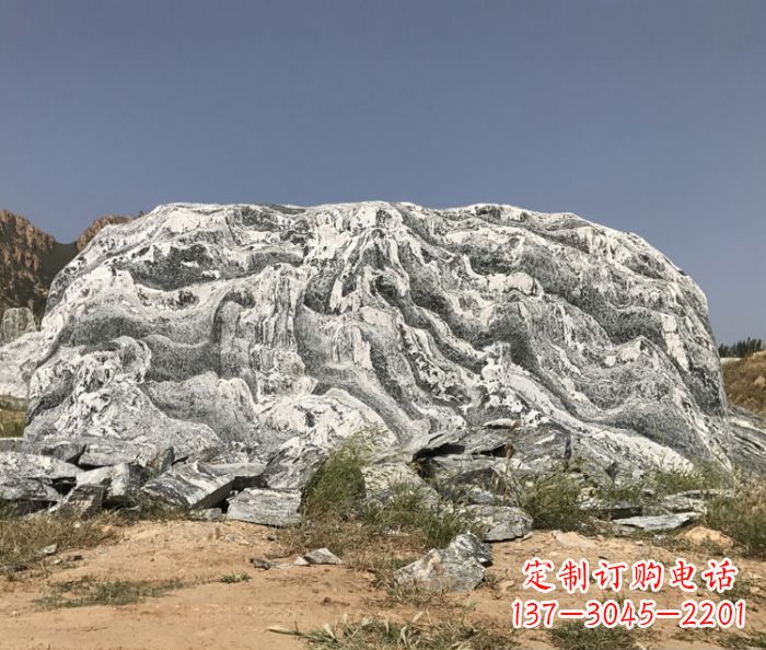 盐城雪浪石假山公园景观石雕 (2)