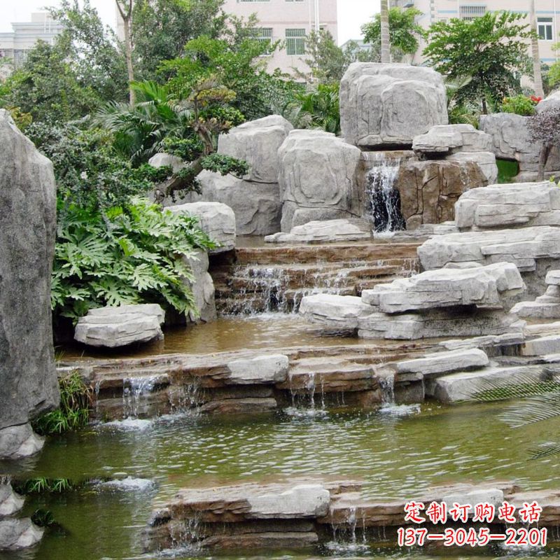 盐城园林石头假山流水