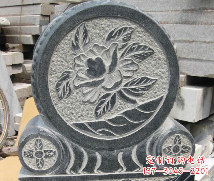 盐城招财抱鼓石仿古石门墩