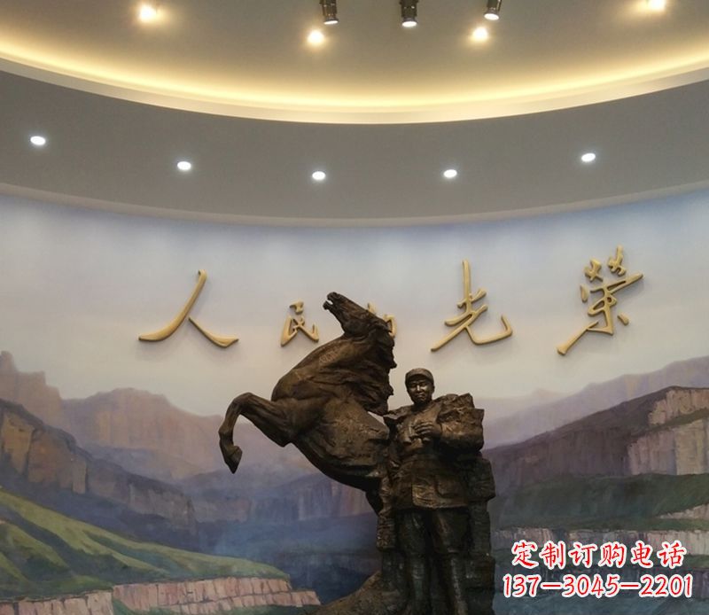 盐城朱德人物景观铜雕