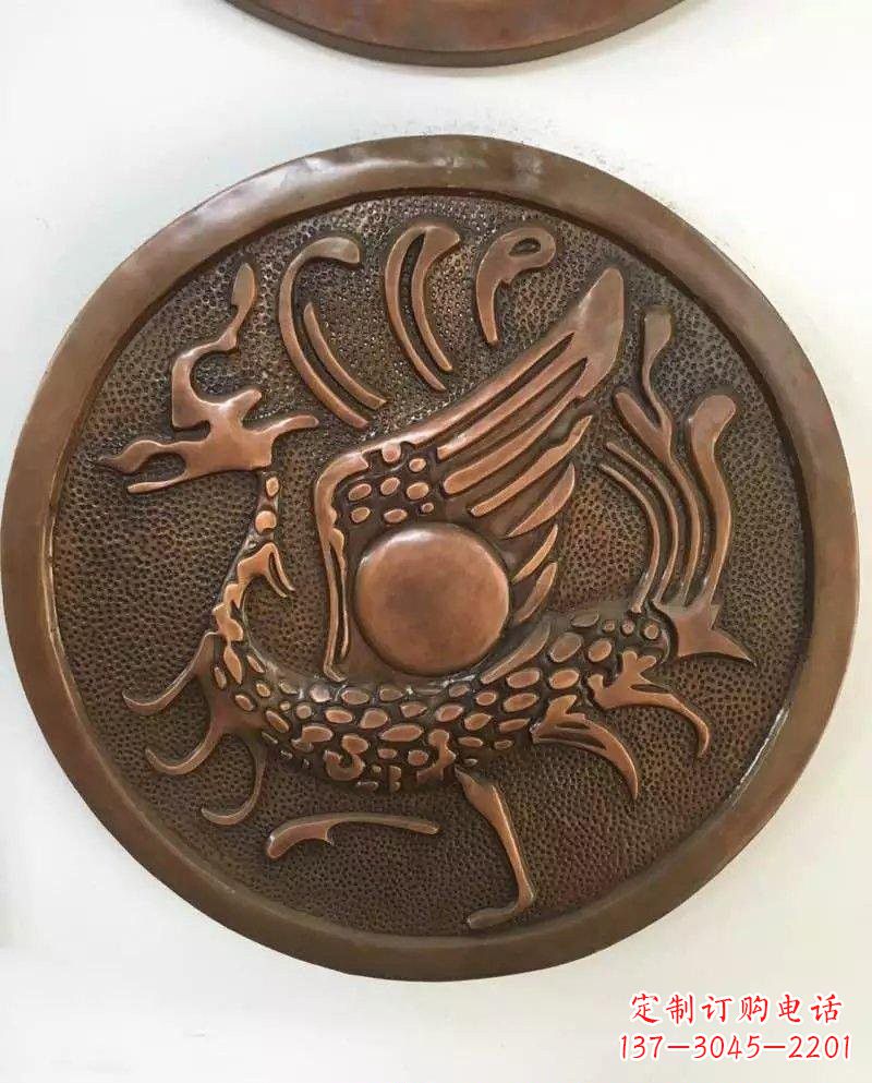 盐城朱雀铜浮雕
