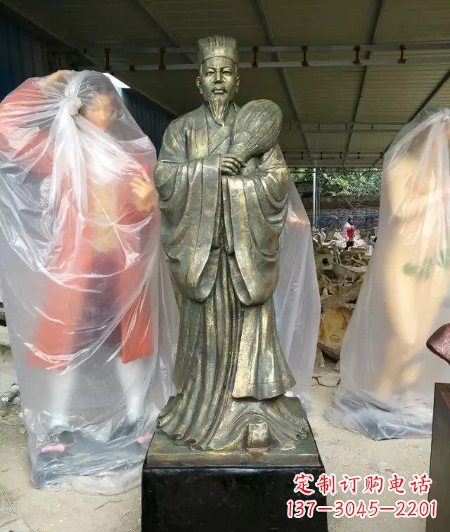 盐城诸葛亮古代人物铜雕